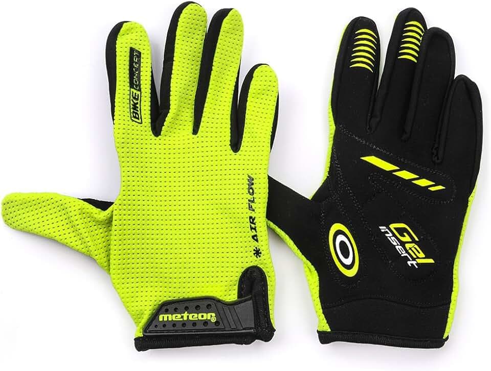 meteor® FX20 Gel Fahrradhandschuhe für Herren & Junge Kinder: Radhandschuhe perfekt für MTB, Fahrrad Straßenrennen, Mountainbike Downhill Wandern und andere Radsport Handschuhe