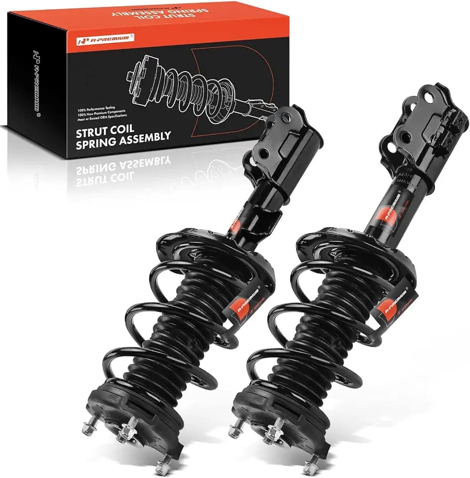 A-Premium Front Complete Strut Assemblies with Coil Springs, Set of 2