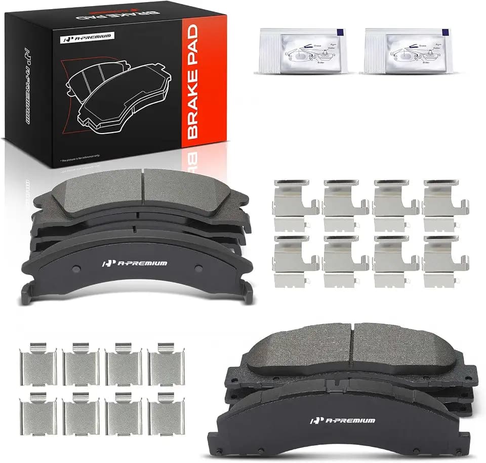A-Premium Front and Rear Ceramic Brake Pads Compatible with Ford