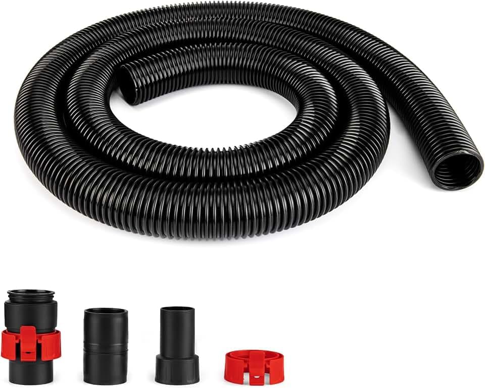 Shop-Vac 8 FT X 1-7/8" Universal Hose Black
