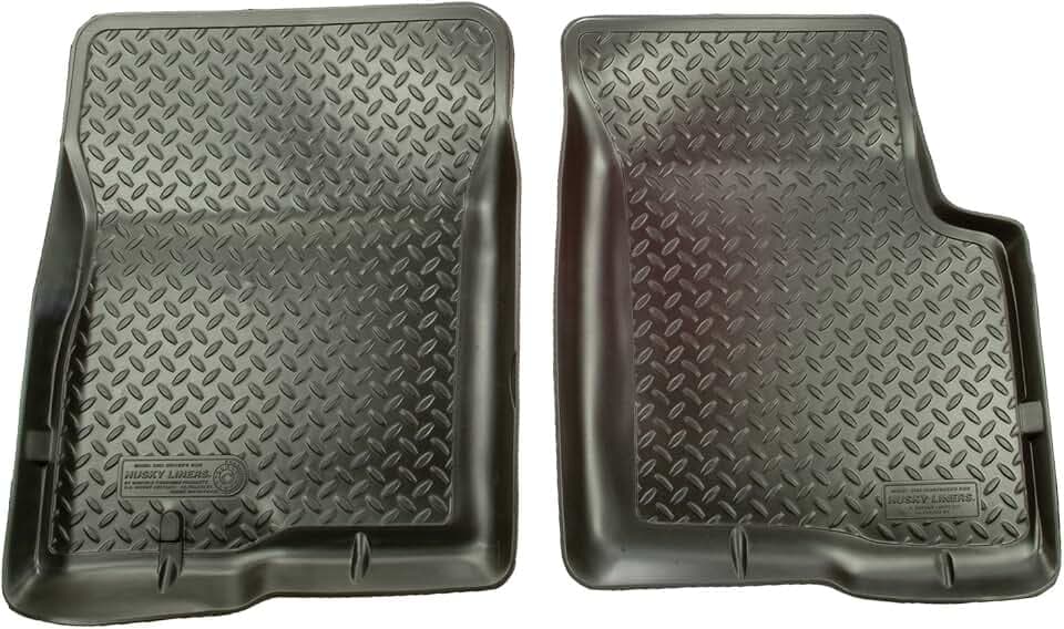 Husky Liners Classic Style Floor Mats | Fits 1997-2003 Ford F-150 (2004 F-150 Herritage), Regular CAB & SUPERCAB ONLY; 1997-1998 F-250 Regular CAB & SUPERCAB ONLY | Front Row, 2-pc Black - 33301
