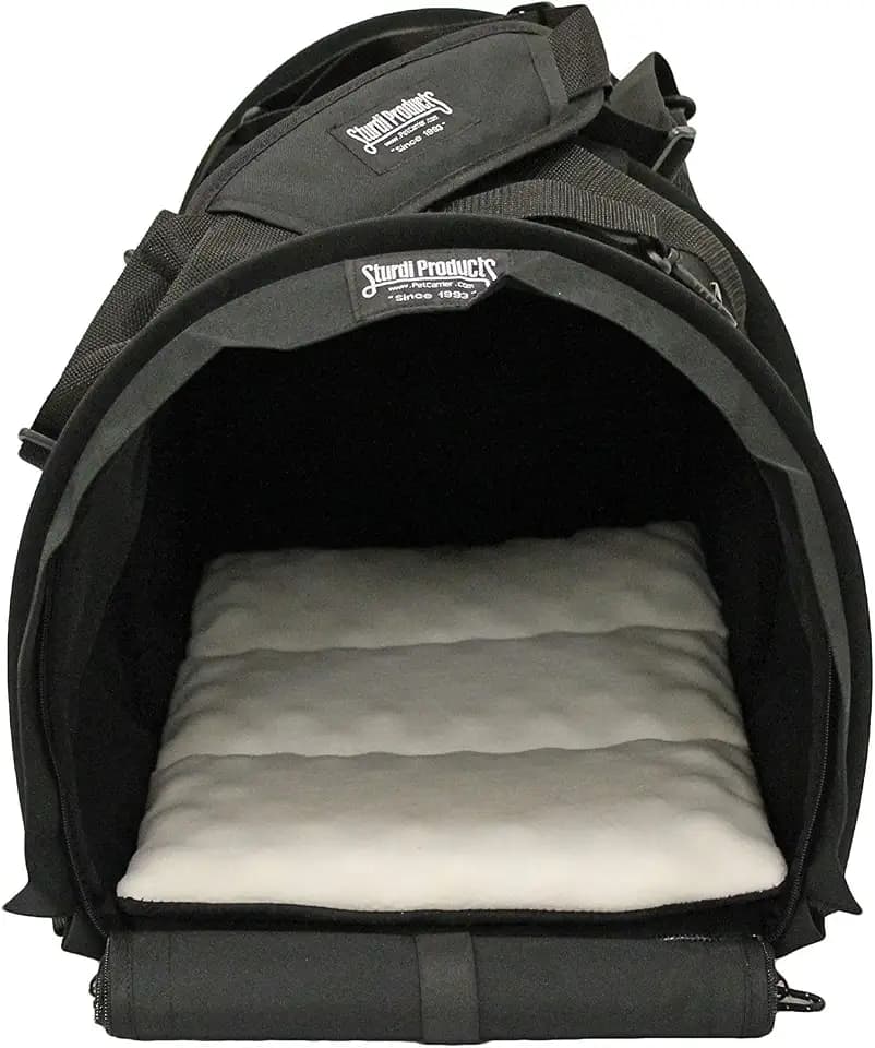 Sturdibag Extra Large Pet Carrier Flexible Height Pet Tote, Black,Size XL { 20"L x 16"H x 12"W}