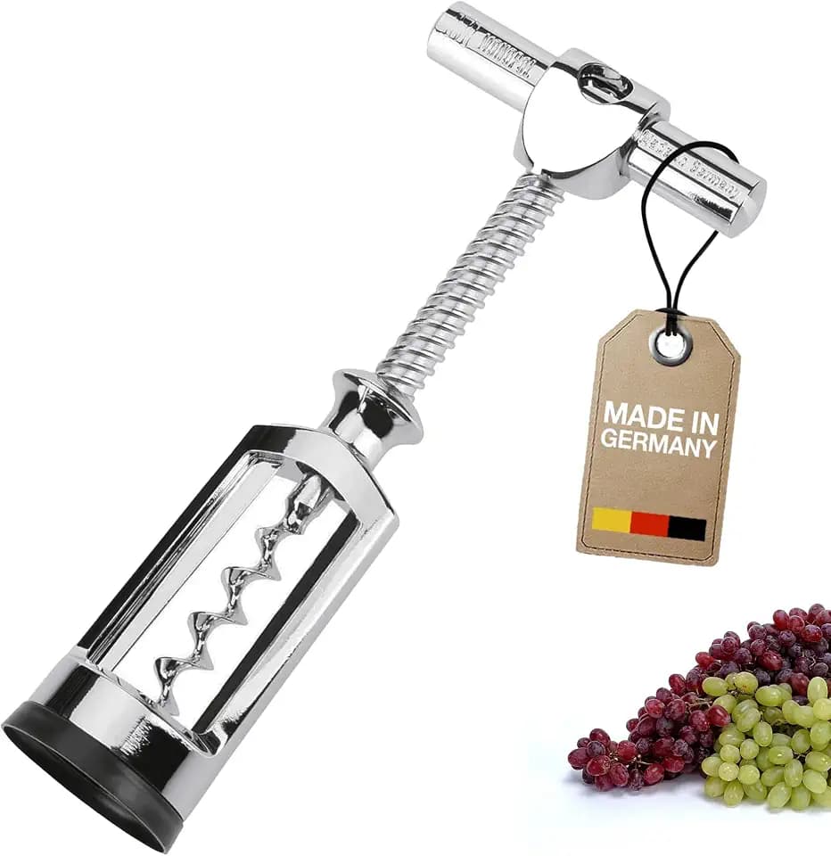 Westmark Glockenkorkenzieher mit Korkabstreifer, Monopol Edition, Stahl/Zink-Druckguss, Verchromt, 6255336C