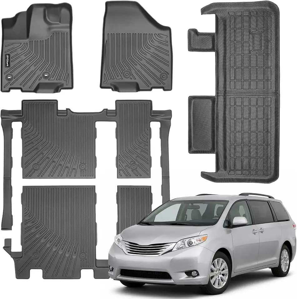 Floor Mats for Toyota Sienna 2013-2020(Only 8 Seats)