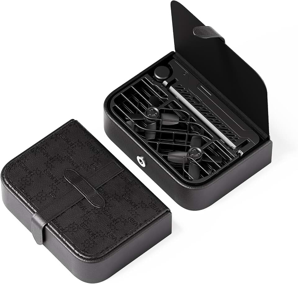 HOVERAir Black Portable Case 105g Specifically Designed X1 Drone, 5.39"×3.82"×1.57" Pocket-Sized, Made of Stylish PU Material, with Waterproof, Dustproof and Shockproof Features
