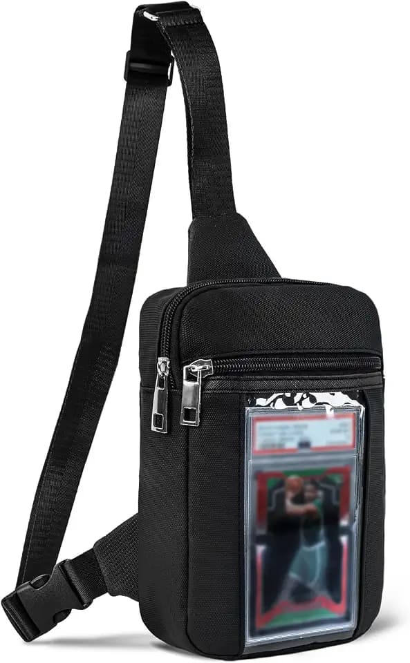 PainZieteg Graded Card Bag for PSA Slabs, Card Show Crossbody Display Case
