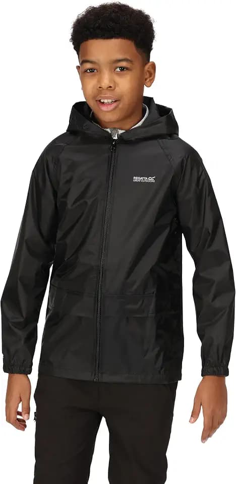 Regatta Unisex-Child Kids Stormbrk JKT Jacke, Black, 11-12 Years
