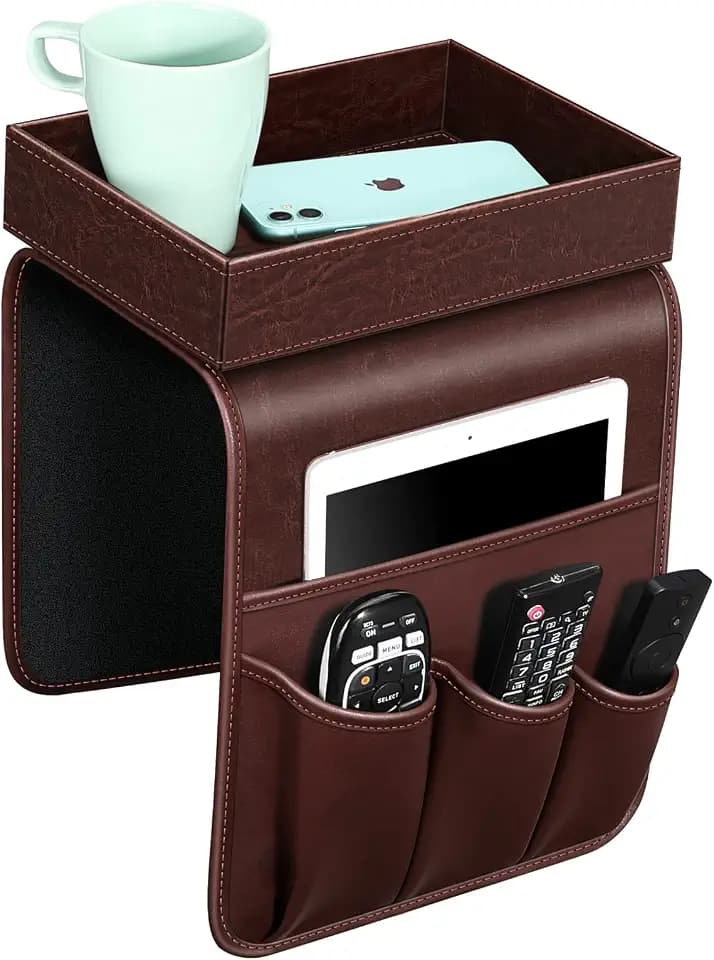 SITHON Sofa Remote Control Holder with Detachable Tray [Non Slip]