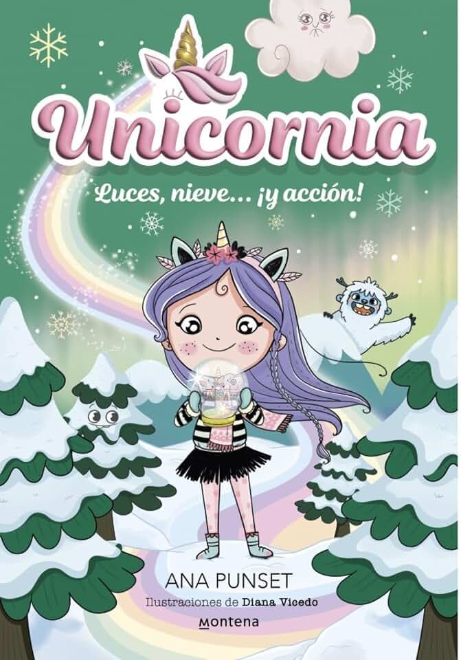Unicornia 14 - Luces, nieve... ¡y acción!: ¡Un libro mágico con purpurina en la cubierta! (Universo Unicornia, Band 14)