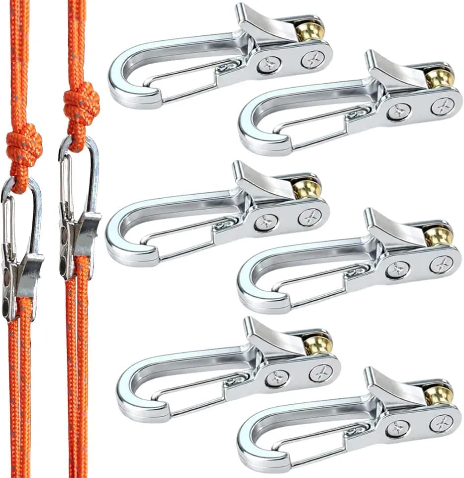 6 Pack Heavy Duty Rope Tensioner with Quick Release Pulley System