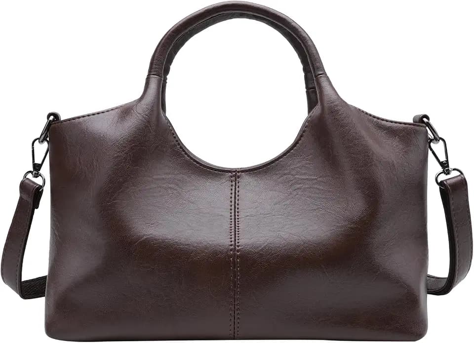 Leather Women's Shoulder Handbags, Purses for Women, Leather Purse