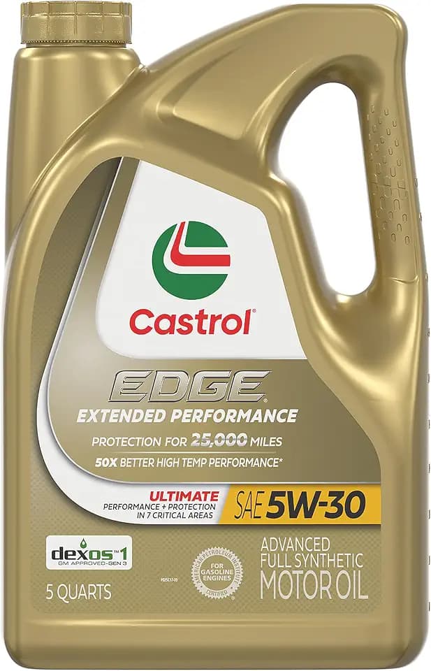 Castrol EDGE Extended Performance 5W-30 Advanced Full Syn Motor Oil, 5 Qt
