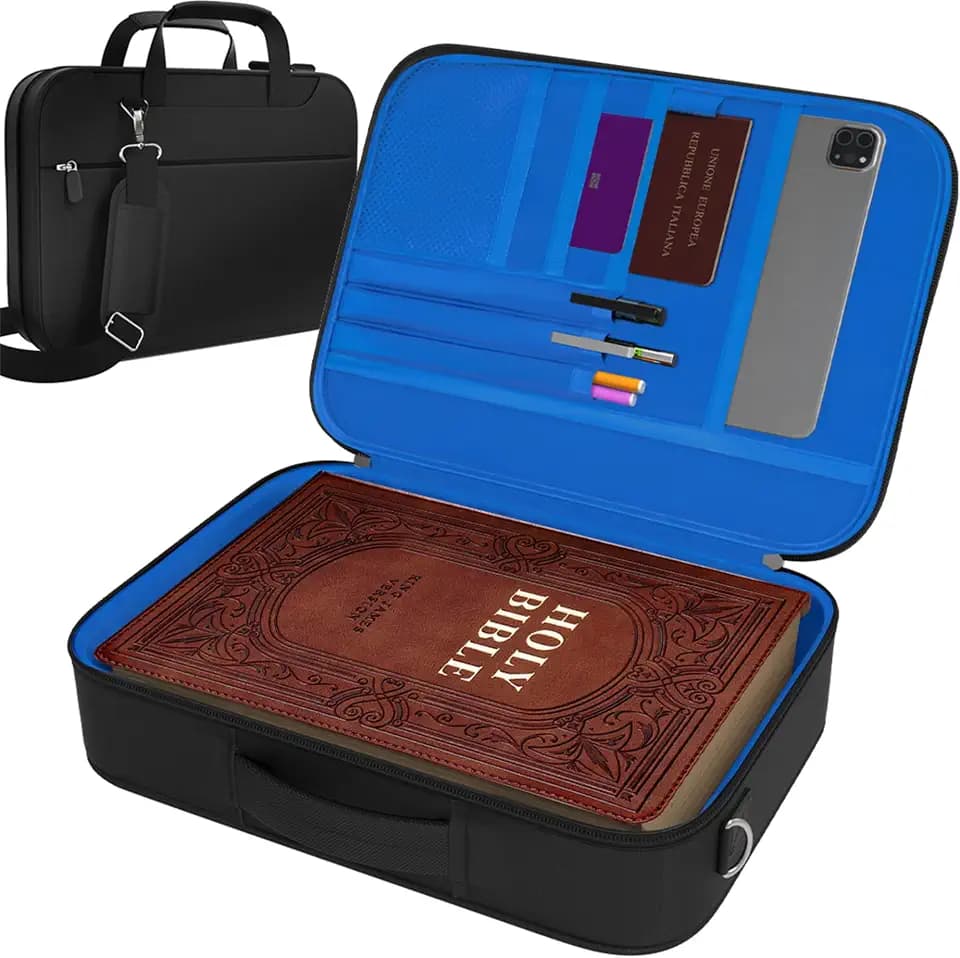 Bible Case for Men - Large Bible Cover for Men and Women Christian Gift