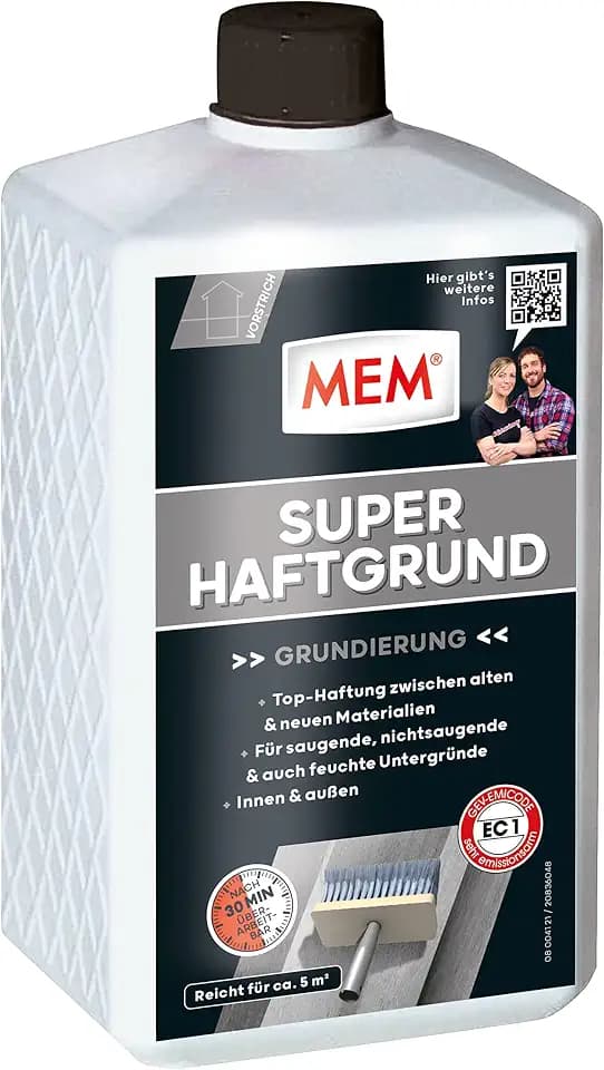 MEM Super Haftgrund Milchig-Weiß – 1 l – Grundierung