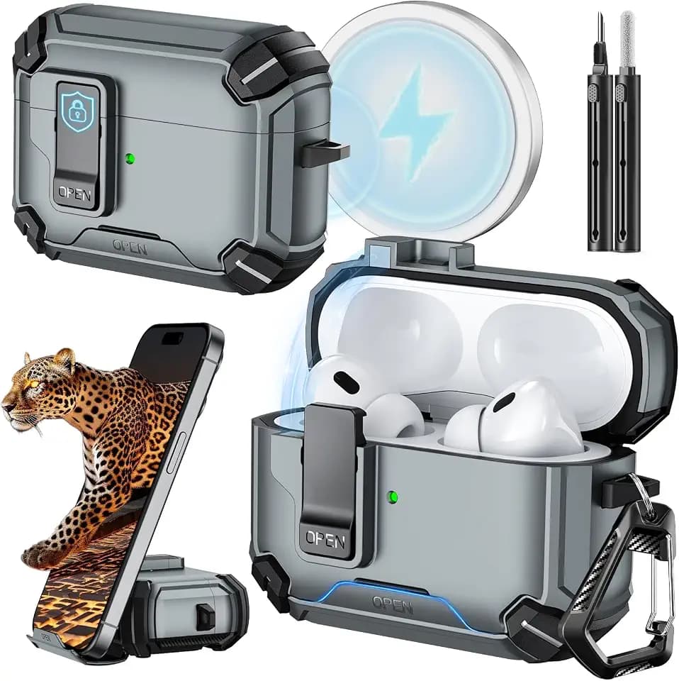 Inesore for AirPods Pro 1st/2nd Case-Gray