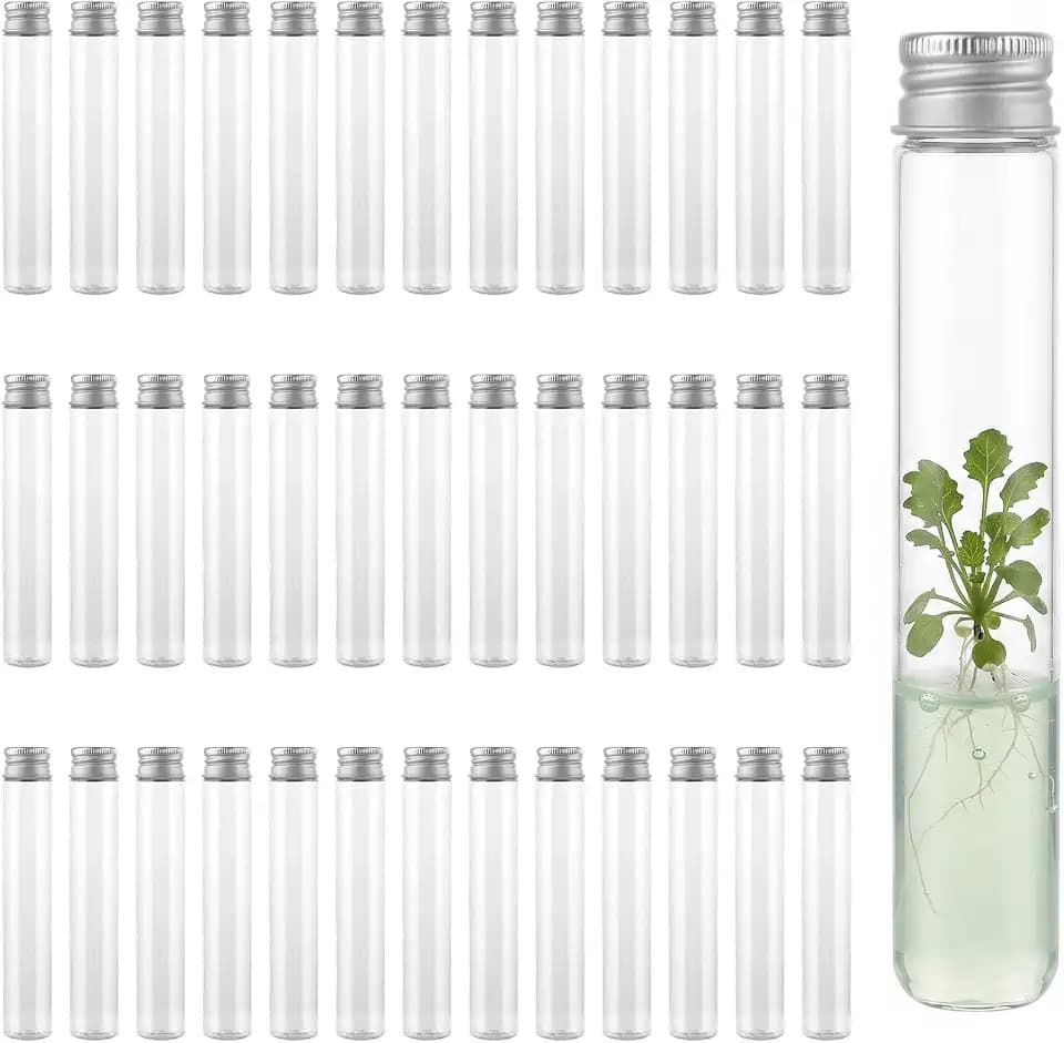40 Stück Kunststoff Reagenzglas mit Schraubverschluss Röhrchen30ML
