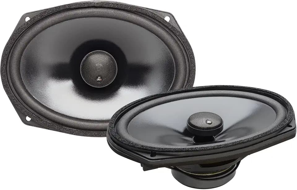 PowerBass OE692T-CN2-6 x 9 2-Ohm Thin Mount Direct Fit Speaker Upgrade, Pair - Compatible with Select Chrysler Nissan Vehicles