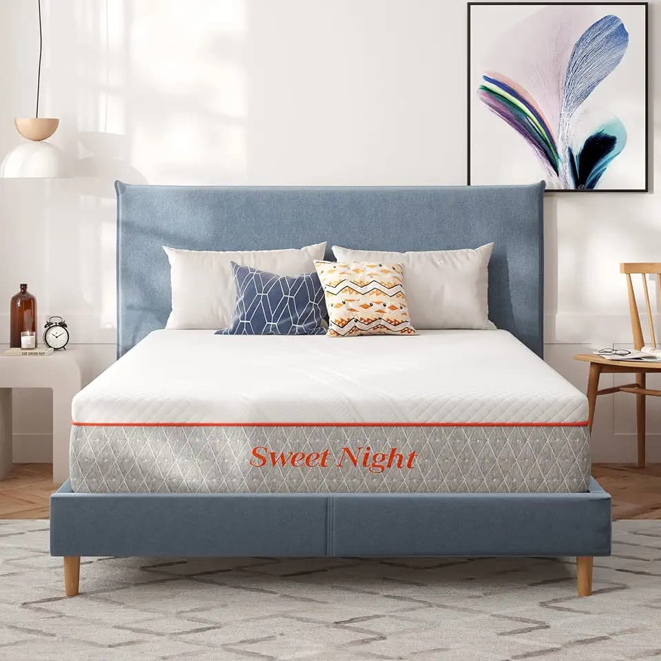 Sweetnight Matratze 90x200 Kaltschaummatratze Höhe 22cm Härtegrad H4 & H3 ergonomische 7-Zonen ÖkoTex Zertifiziert Rollmatratze Komfort atmungsaktiv mit waschbar Matratzenbezug