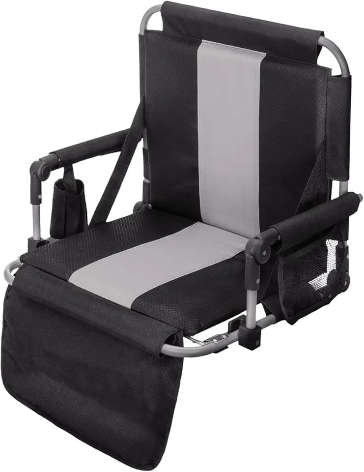 GREEN PARTY Stadium Seats for Bleachers Portable Bleacher Chairs W/Cushion