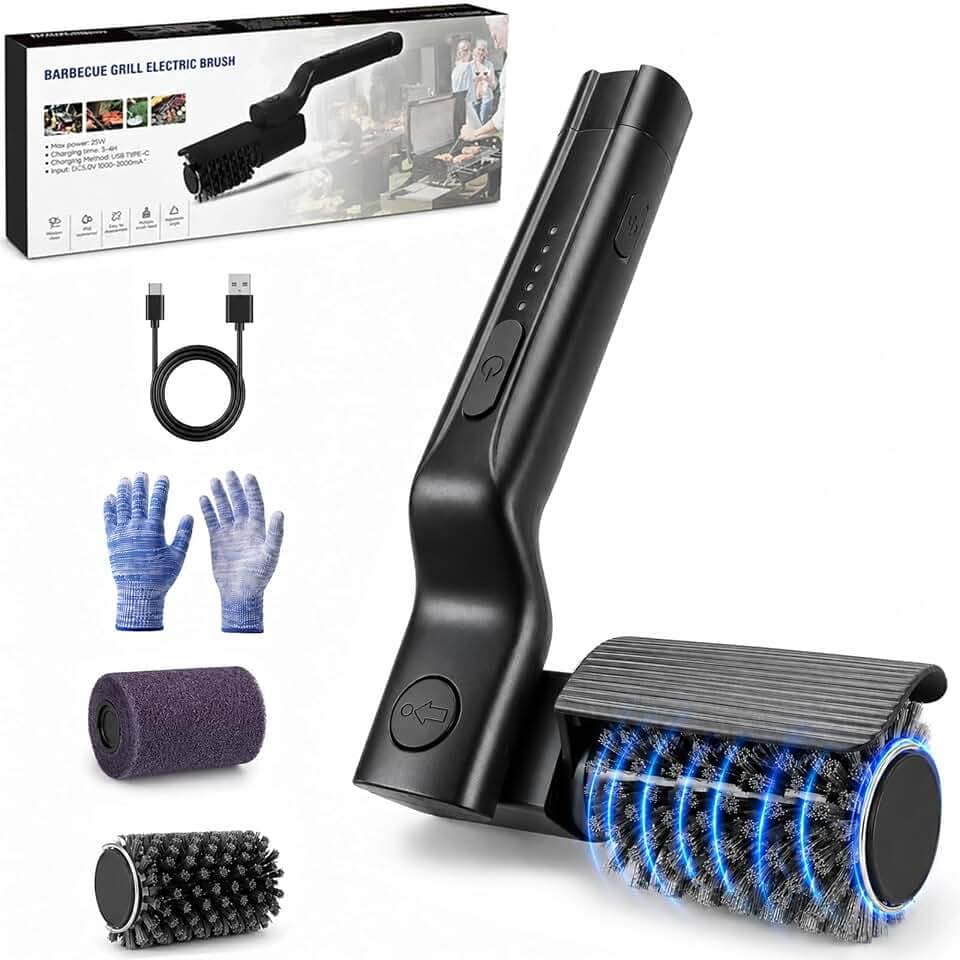 Electric Grill Brush for Outdoor Grill Cleaner Cordless