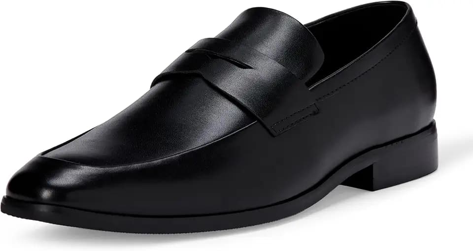 Amazon Essentials Men's Square Apron Toe Penny Loafer with Memory Foam