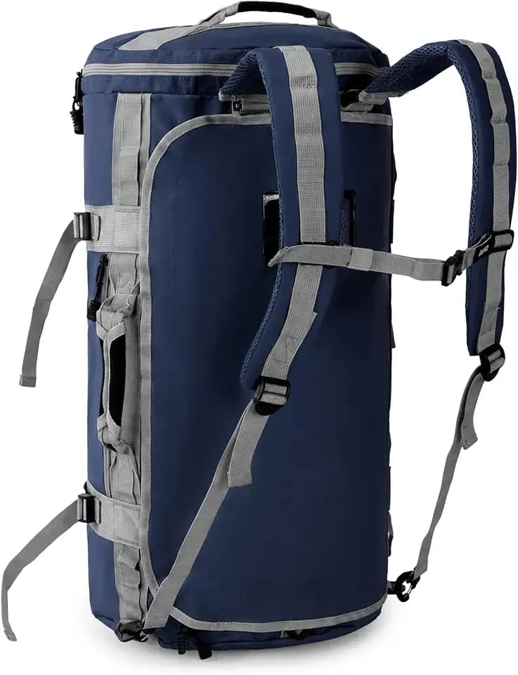MIER Große Sporttasche wasserdicht Sportrucksack mit Schuhfach umwandelbar in Rucksack, 45L/60L/90L