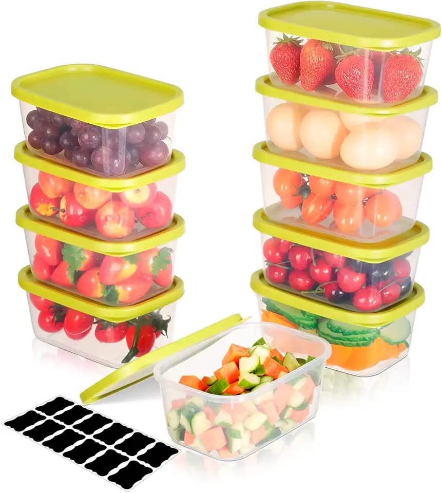 Romon Eiswürfelbehälter mit Deckel, 710ml Brotdose Aufbewahrungsbox Deckel Luftdicht für Meal Prep, Vorratsdosen Frischhaltedosen Gefrierdosen