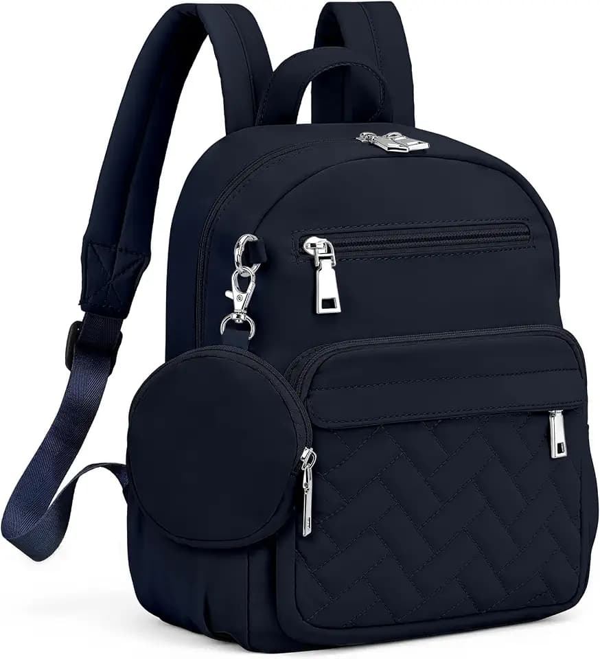 SYTRAH Mini Backpack for Women Small Back-pack Purse,Puffer Daypack Blue