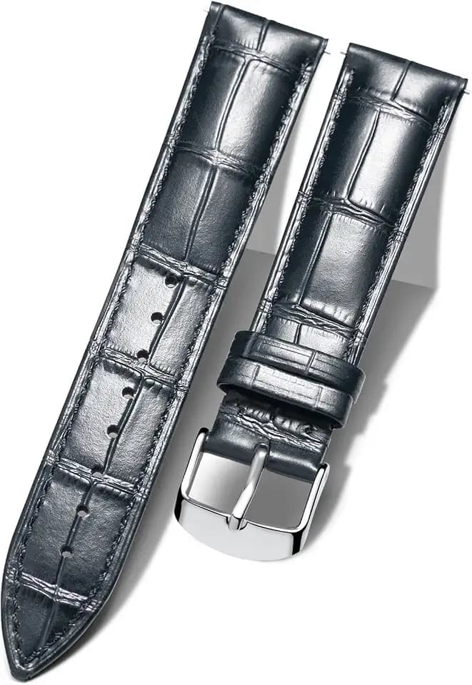 BINLUN Leder Uhrenarmband 10mm, 12mm, 13mm, 14mm, 15mm, 16mm, 17mm, 18mm, 19mm, 20mm, 21mm, 22mm, 23mm 24mm Schnellverschluss Mehrfarbige Ersatz Lederarmband Uhrband Herren Damen