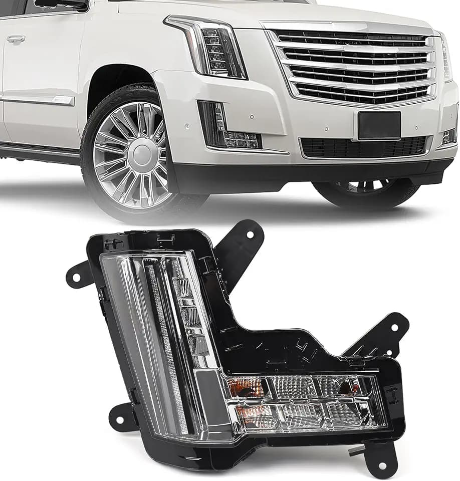 FIONE LED Fog Light for Cadillac Escalade 2015-2020 Right Passenger Side