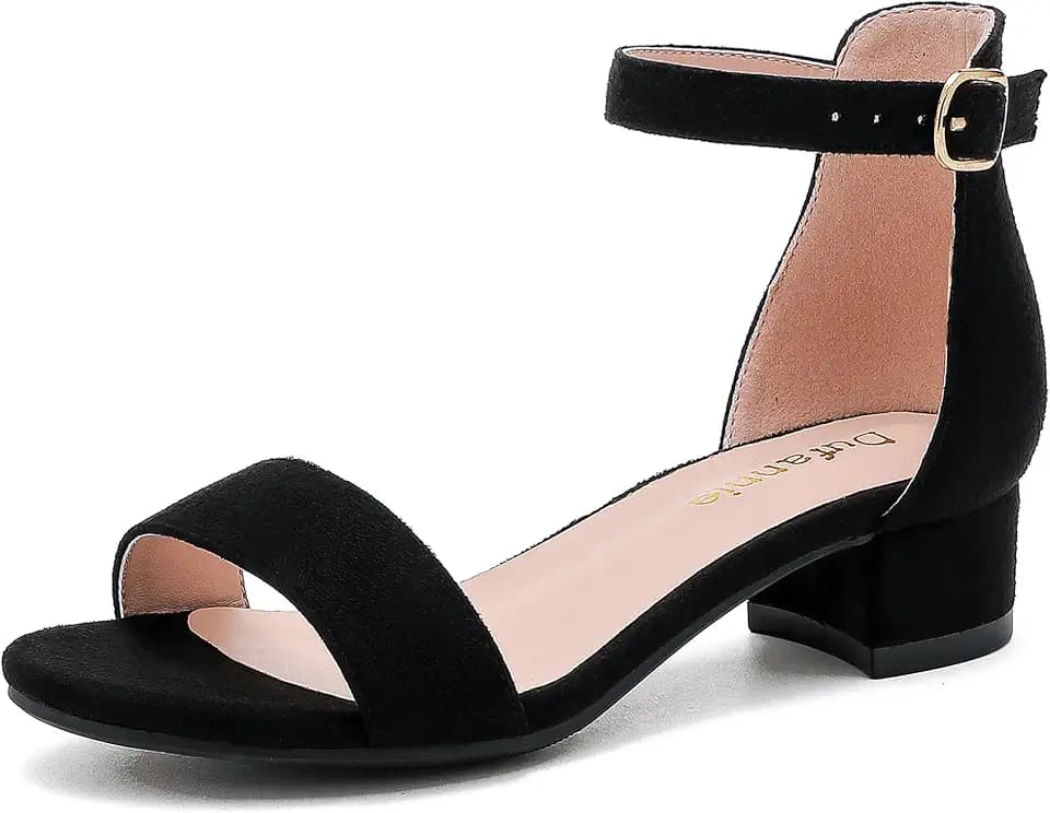 Dufannie Girls Heels Sandals Girls Dress Shoes for Toddler Little Big Kids