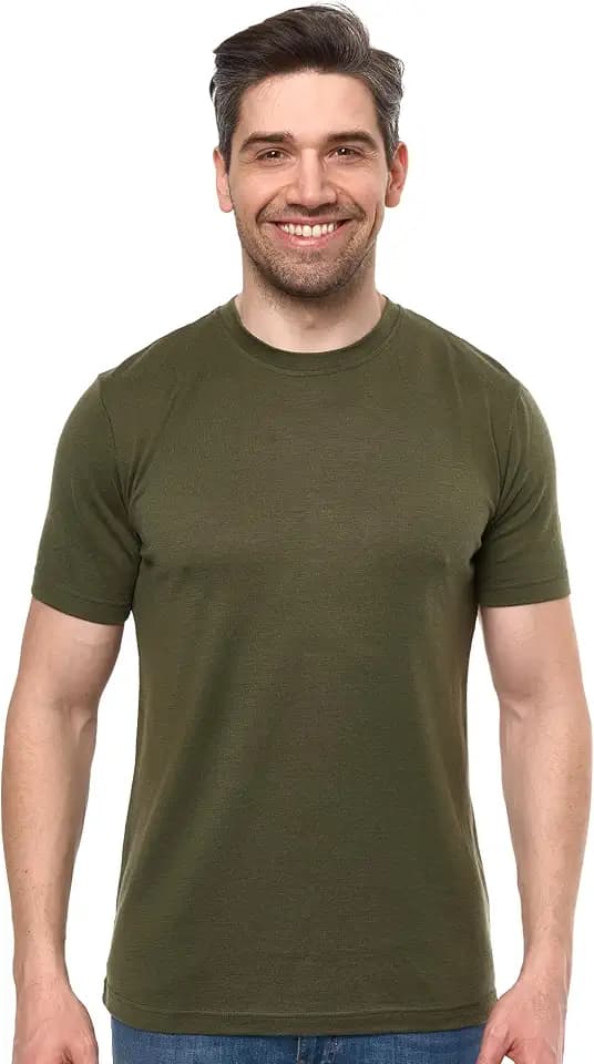 Merino.tech 100% Merino Wolle Tshirt Herren - Merino Shirt Herren Kurzarm