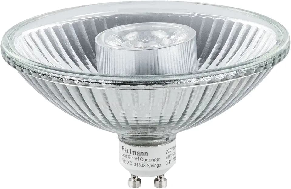 Paulmann 28901 LED Lampe Reflektor QPAR111 6,5 W dimmbar Warmweiß Silber Leuchtmittel Beleuchtungssystem 2700 K GU10