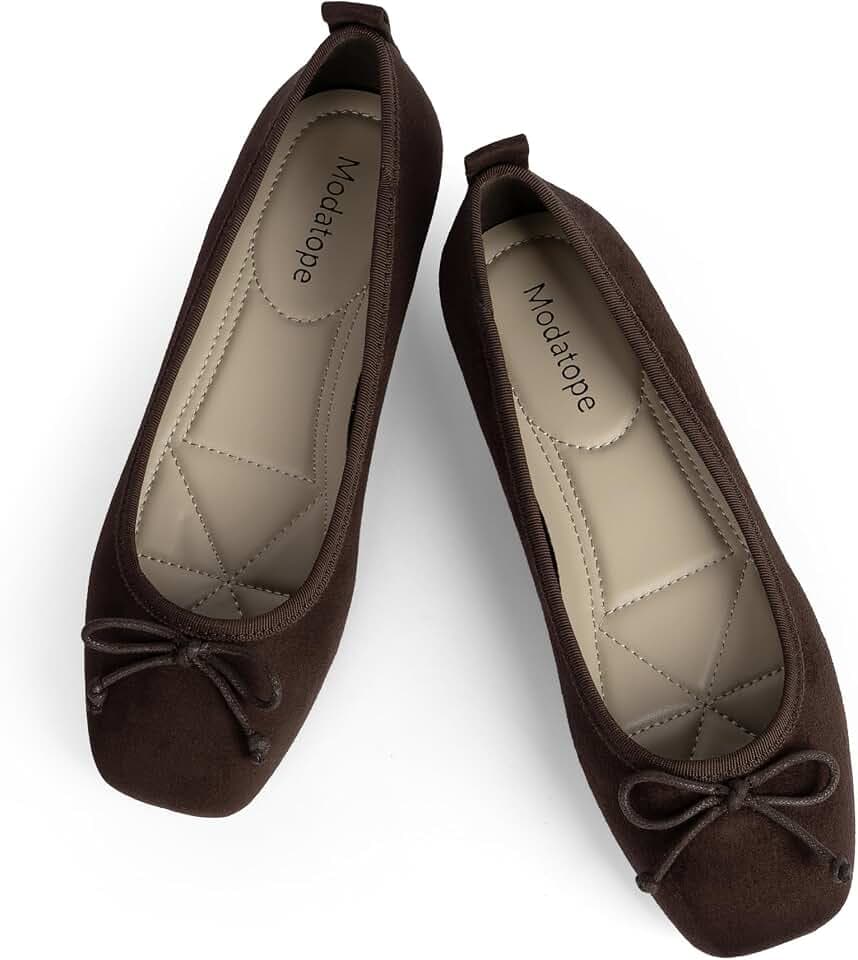 Modatope Womens Flats Ballet Ballerina Flats for Women