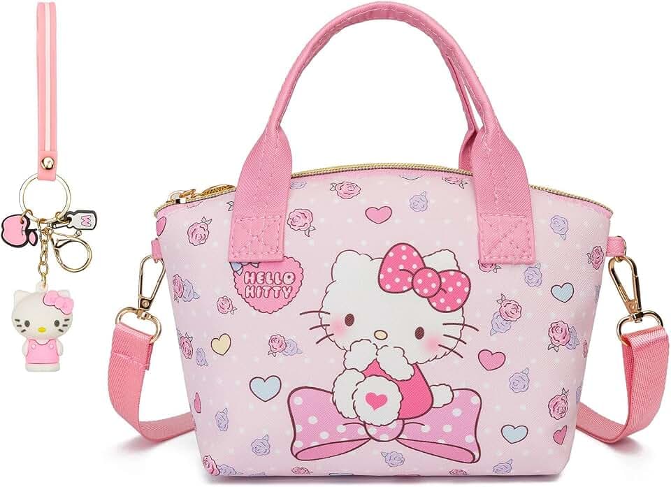TradWloth Cute Mini Purse Crossbody, Soft PU Leather Messenger Shoulder Bag Cartoon Handbag, 2Pcs