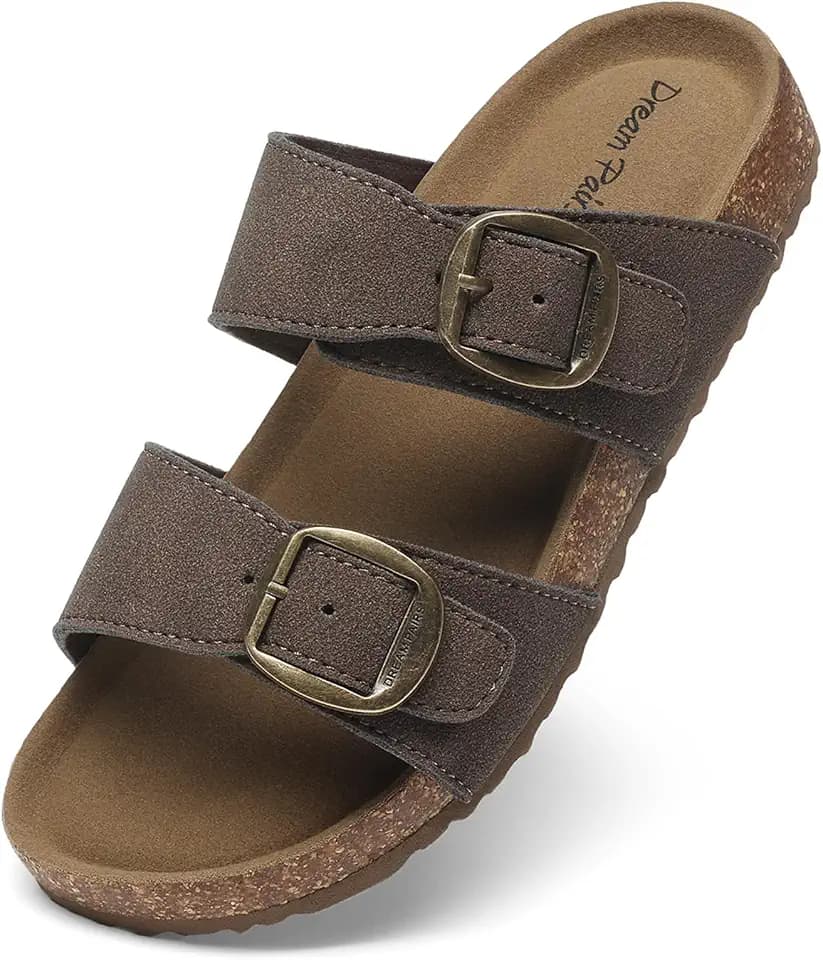 DREAM PAIRS Kids Adjustable Strap Non Slip Sandals