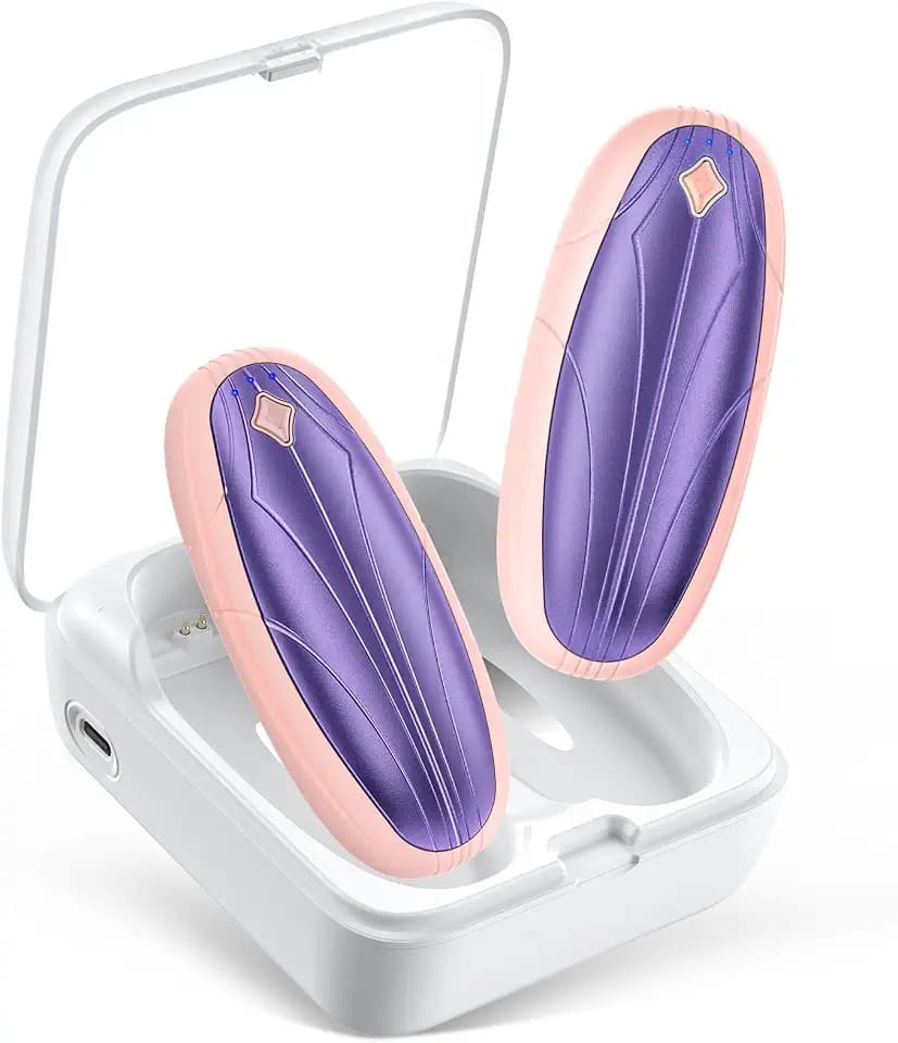14000mAh Rechargeable Hand Warmers 2-Pack with Charge Case