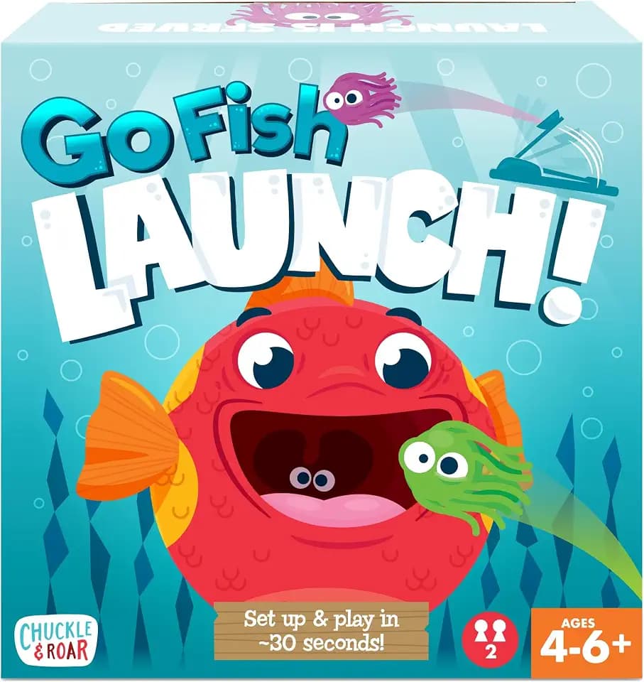 Chuckle & Roar Go Fish Feeding Frenzy Family Game