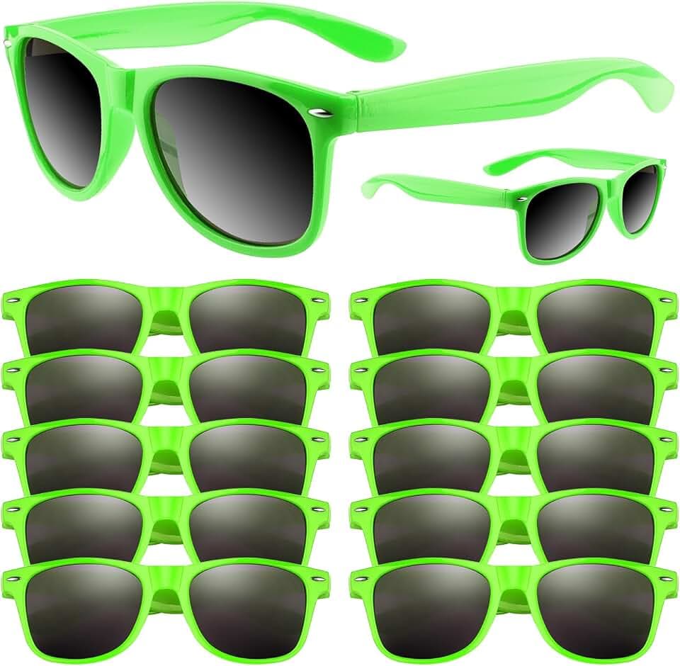 ASTARON Retro Vintage Sonnenbrillen Bulk, 6/12/24/48 Pack polarisiert Günstige Neon Sonnenbrillen Bulk für Frauen und Männer