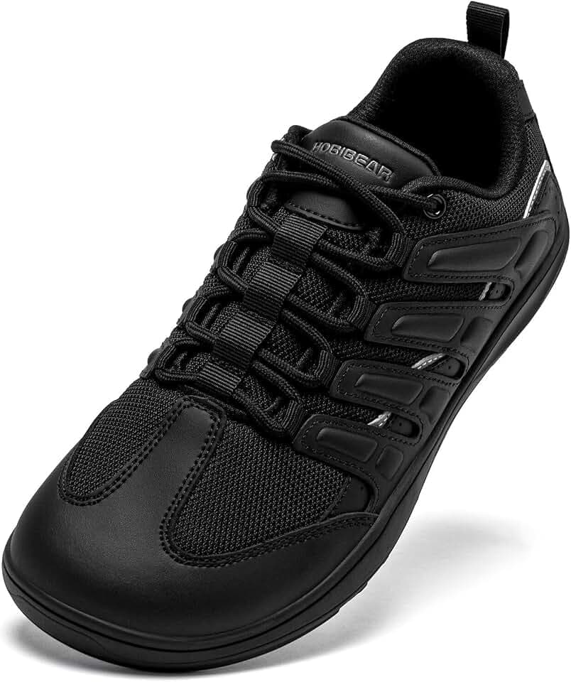 HOBIBEAR Breite Barfußschuhe für Herren und Damen, Walking-Trailrunning-Sneaker, Zero Drop-Sohle, leicht, bequem