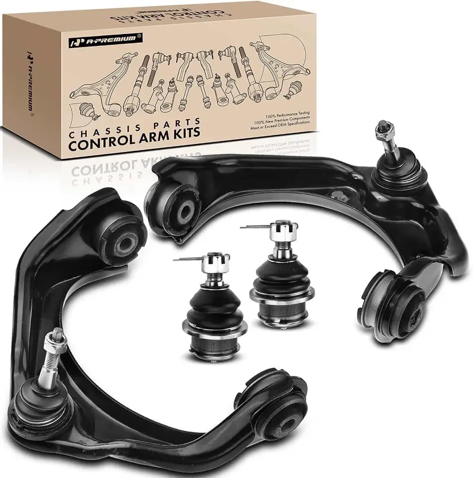 A-Premium Set of 4, Front Upper Control Arm, Lower Ball Joint