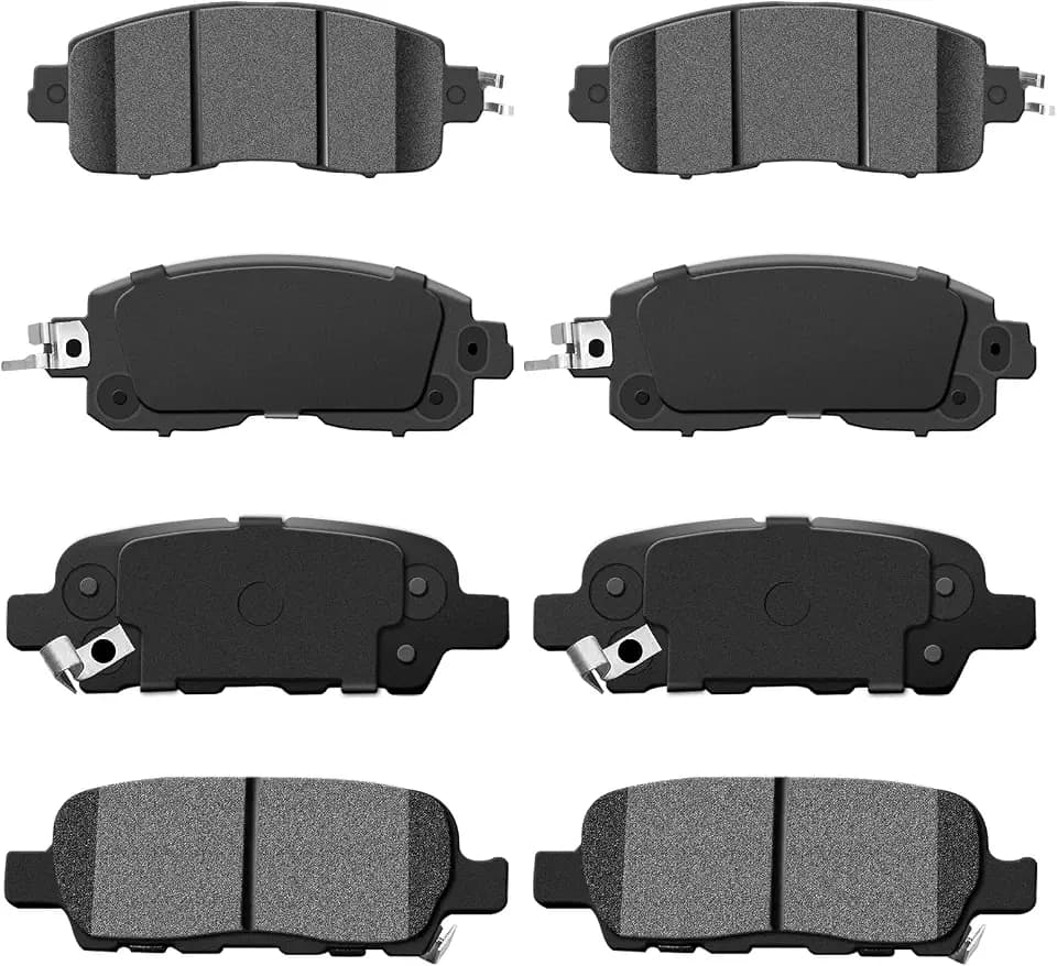 Front Rear Ceramic Brake Pads Sets D1650 D905 Replacement For Nissan Altima 2013 2014 2015 2016 2017 2018 2019 2020 2021 2022 2023