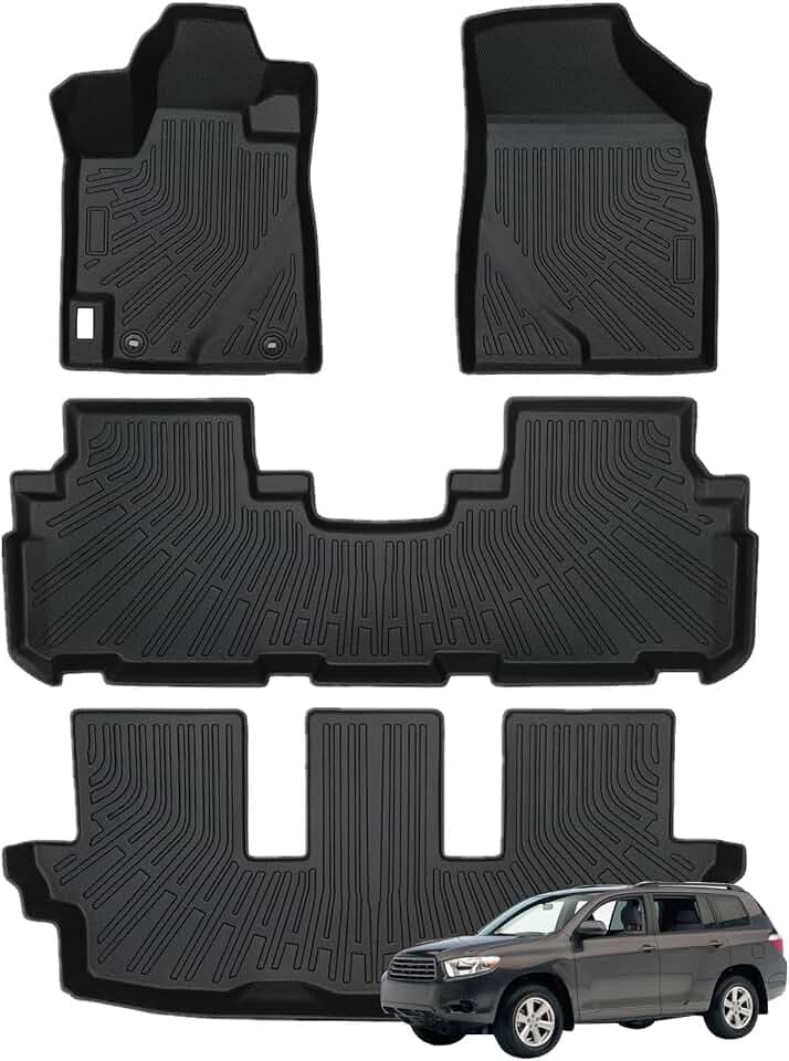 Priprilod Floor Mats Fit for Toyota Highlander 2008-2013