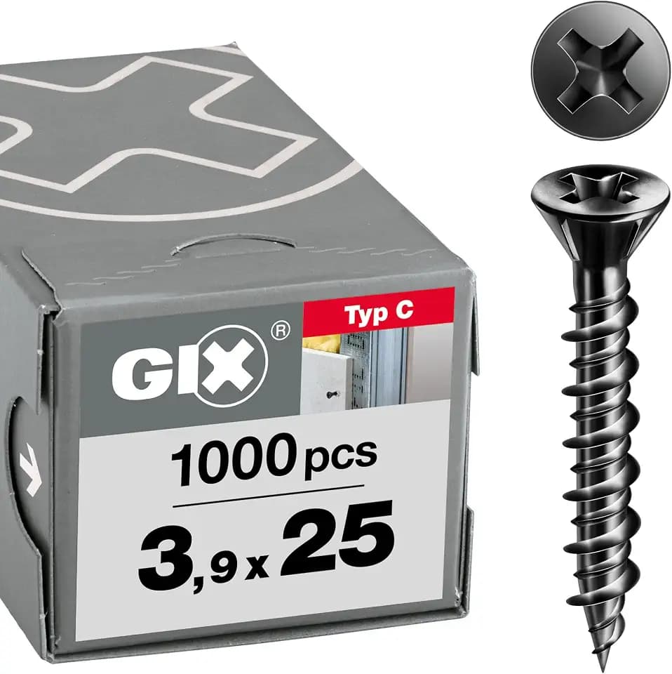 SPAX GIX-C Schnellbauschrauben 3,9 x 25 mm H2, 1000 St., HiLo-Gewinde
