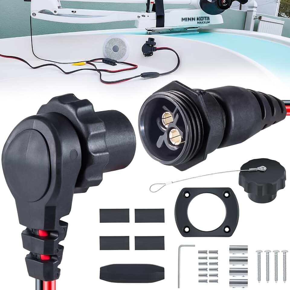 1865120 MKR-28 Trolling Motor Plug & Receptacle For Minn Kota Up To 60A 48V