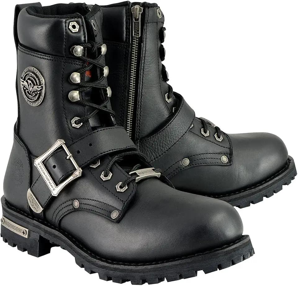 Milwaukee Leather Men's Classic Motorcycle Boots (Size 13)
