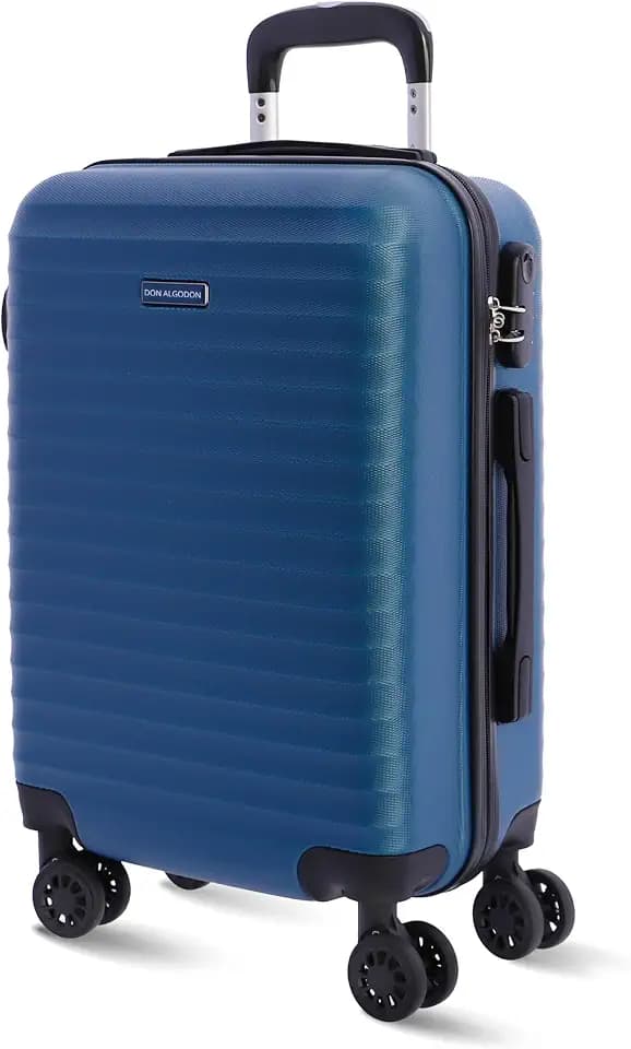 DON ALGODON - Koffer - Handgepäck Koffer 55x40x20 -Reisekoffer mit 4 Rollen 360º leicht- Hartschalenkoffer - ABS - 32 L - Trolley - Carry on Luggage - rollkoffer - Klein & Mittelgroß - Iris