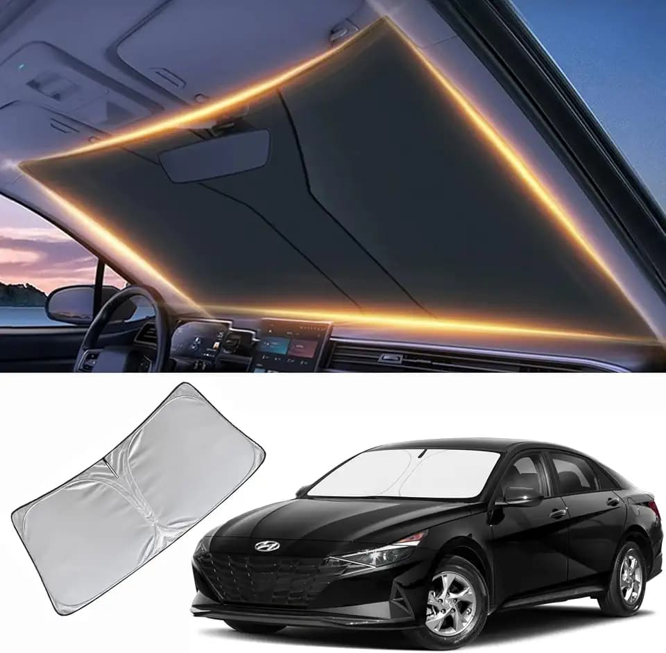 Windshield Sun Shade for Hyundai Accent Front Window Shades Cover for 2010-2025 2026 Accent Windshield Sun Visor Protector Car Accessories