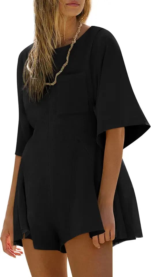 Yousify Rompers for Women Summer Short Flowy Romper Dress Casual Outfits