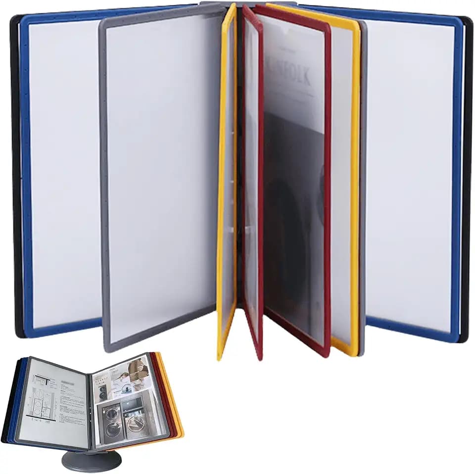 Wand Sichttafelsystem, Durable Sichttafelsystem mit 10 Sichttafeln A4